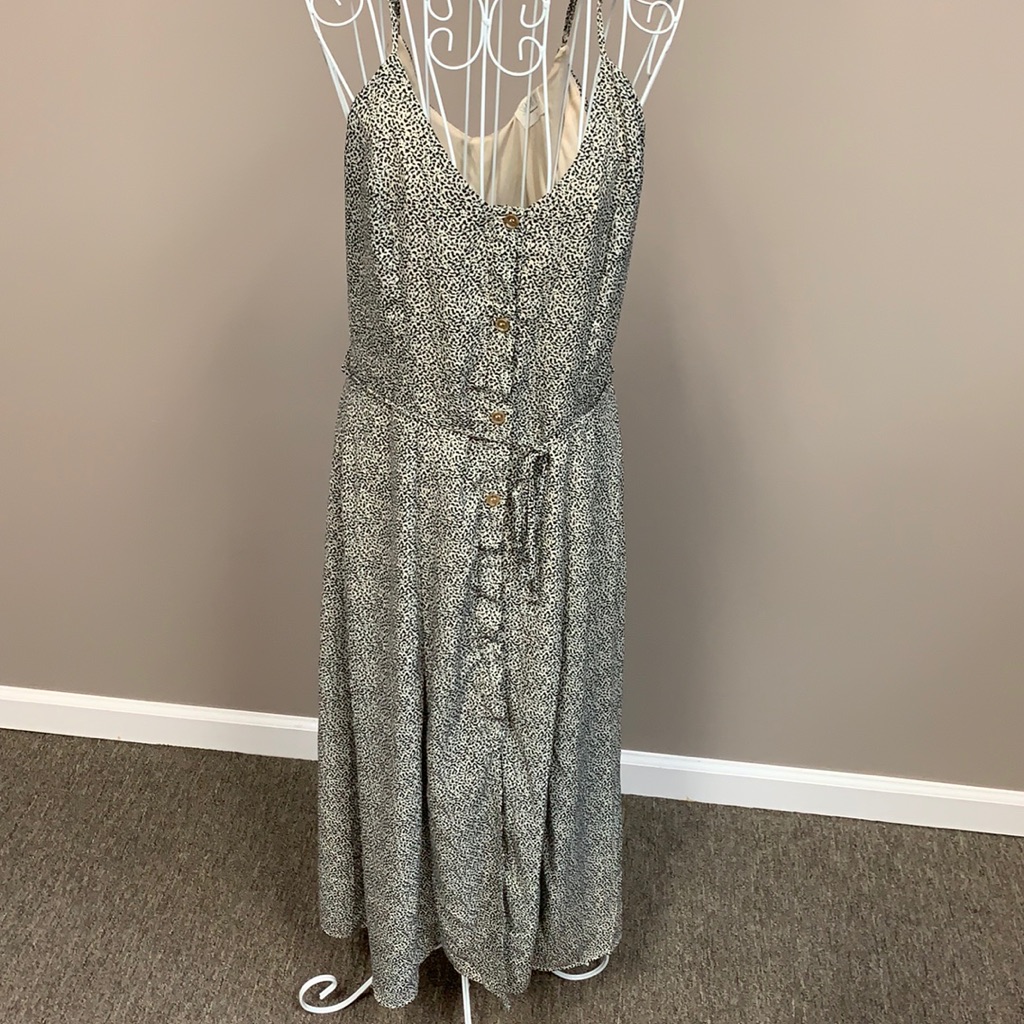 Pattern Button Down Dress